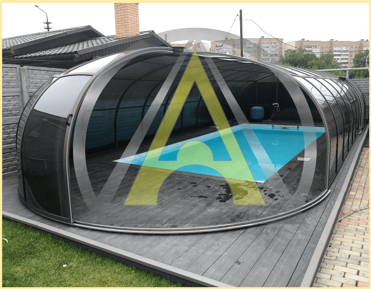 Павильон для бассейна АЛЮТЕН с полусферой